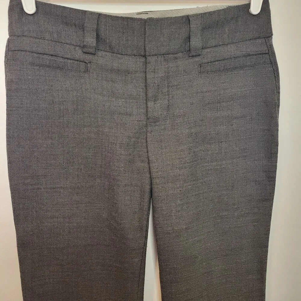 Gap Women’s Size 6 Curvy Long Gray Dress Pants Wool Blend Pre-Owned